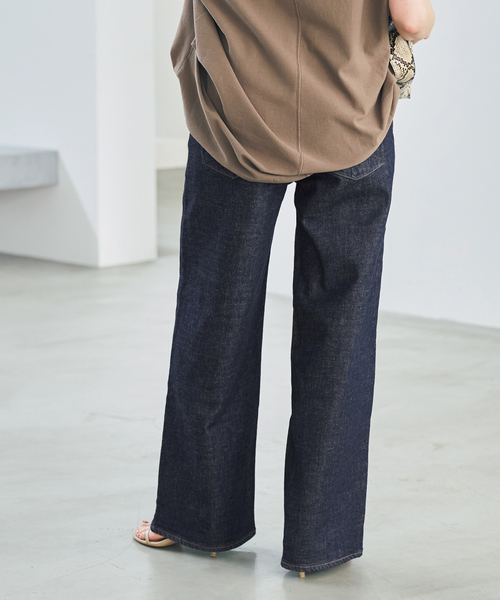 upperhights(アッパーハイツ)の「《別注カラー有り》upper hights/アッパーハイツ THE STELLA AURA*(デニムパンツ・レディース・ネイビー/ブラウン・24/23/25/26)」の20枚目の写真