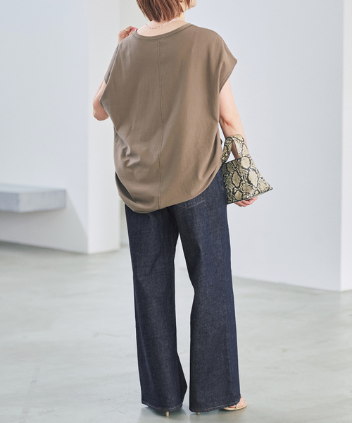 upperhights(アッパーハイツ)の「《別注カラー有り》upper hights/アッパーハイツ THE STELLA AURA*(デニムパンツ・レディース・ネイビー/ブラウン・24/23/25/26)」の22枚目の写真