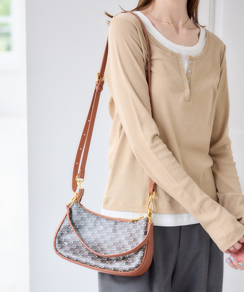 U by SPICK&SPAN(ユーバイスピックアンドスパン)の「SINBONO/シンボノ shoulder bag(ショルダーバッグ・レディース・ネイビー・FREE)」の5枚目の写真