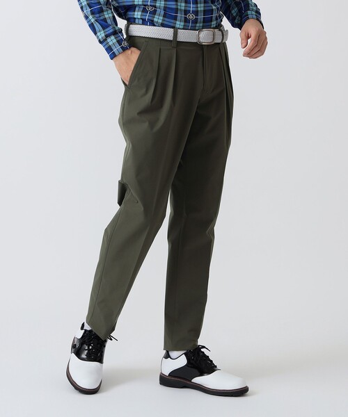 BEAMS GOLF(ビームスゴルフ)の「PURPLE LABEL / ストレッチツイル 2プリーツ パンツ(その他パンツ・メンズ・ネイビー/ベージュ/オリーブ・48/50/46/44/52)」の4枚目の写真