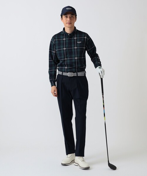 BEAMS GOLF(ビームスゴルフ)の「PURPLE LABEL / ストレッチツイル 2プリーツ パンツ(その他パンツ・メンズ・ネイビー/ベージュ/オリーブ・48/50/46/44/52)」の5枚目の写真