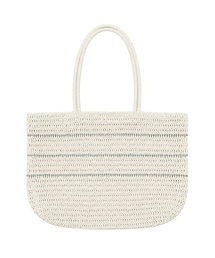SOFT SEOUL（ソフトソウル）の「SOFT NATURAL WEAVE BAG_WHITE/SILVER（ショルダーバッグ）」