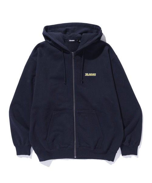 XLARGE(エクストララージ)の「OLD OG ZIP HOODED SWEATSHIRT(パーカー・メンズ・ネイビー/ブラック/ブラウン/グレー・S/M/L/XL)」の19枚目の写真