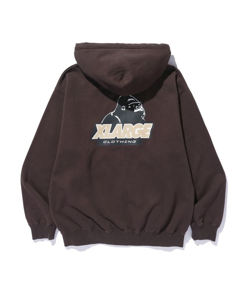 XLARGE(エクストララージ)の「OLD OG ZIP HOODED SWEATSHIRT(パーカー・メンズ・ネイビー/ブラック/ブラウン/グレー・S/M/L/XL)」の16枚目の写真