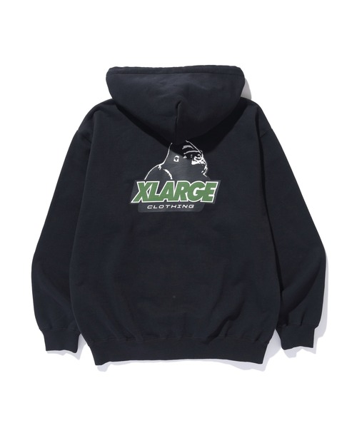 XLARGE(エクストララージ)の「OLD OG ZIP HOODED SWEATSHIRT(パーカー・メンズ・ネイビー/ブラック/ブラウン/グレー・S/M/L/XL)」の9枚目の写真