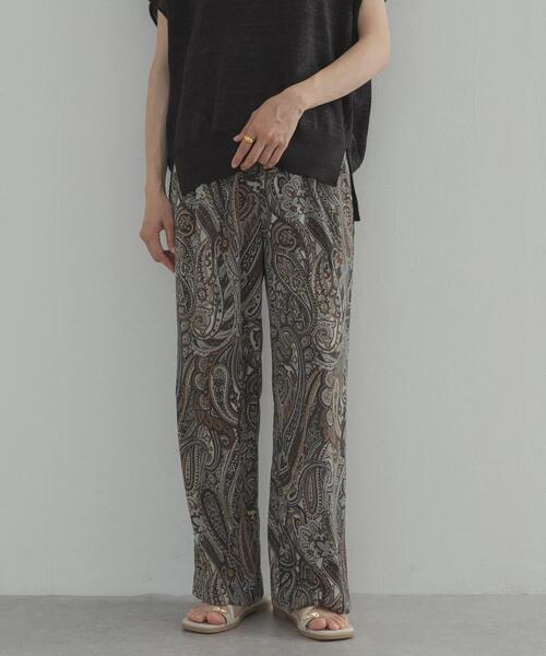 URBAN RESEARCH DOORS(アーバンリサーチドアーズ)の「ダークペイズリープリントイージーパンツ(その他パンツ・レディース・ブラウン系その他/レッド系その他・FREE)」の18枚目の写真