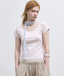RAGLAN SCOOP NECK TOP_PINK