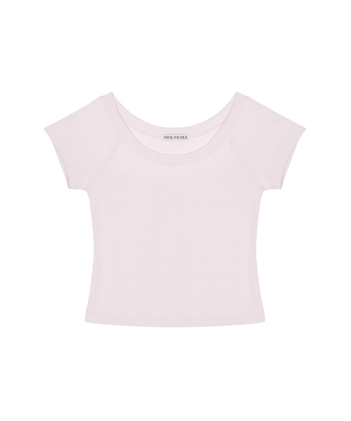 NICK&NICOLE（ニックアンドニコール）の「RAGLAN SCOOP NECK TOP_PINK（Tシャツ/カットソー・レディース・その他・FREE）」の4枚目の写真