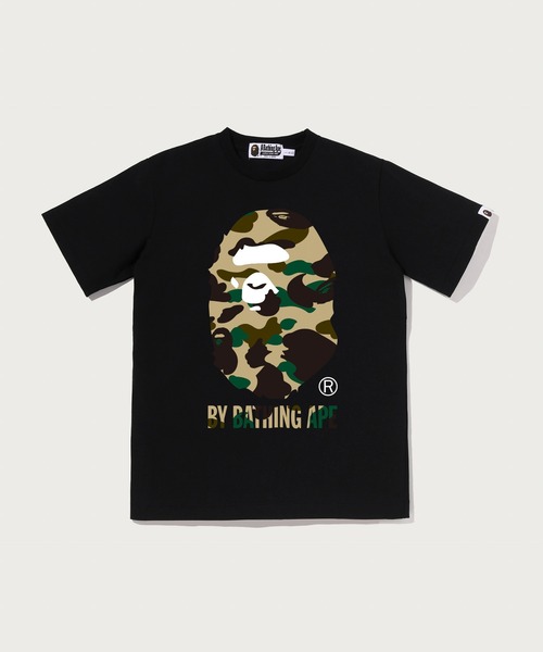 A BATHING APE(アベイシングエイプ)の「1ST CAMO BY BATHING APE TEE(Tシャツ/カットソー・キッズ・ブラック×イエロー/ホワイト×グリーン・150)」の2枚目の写真