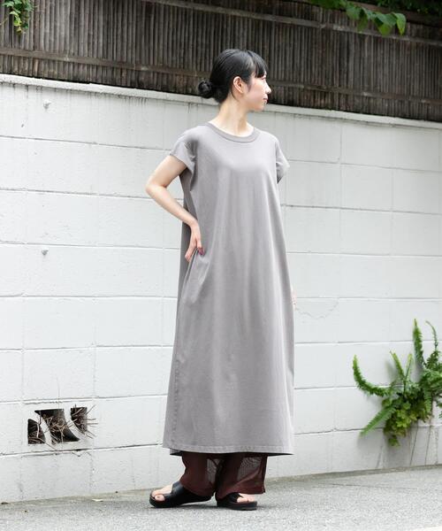 EKAL(エカル)の「製品染カットワンピース(ワンピース・レディース・グレー/ブラック/キャメル・ONE)」の19枚目の写真