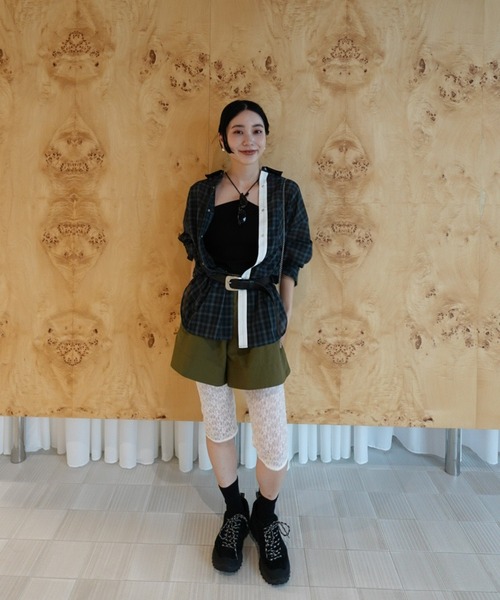 Ameri(アメリ)の「HALTER CAMISOLE LAYERED TOPS(キャミソール・レディース・ライトブルー/ブラック/グレー・SMALL/MEDIUM)」の11枚目の写真