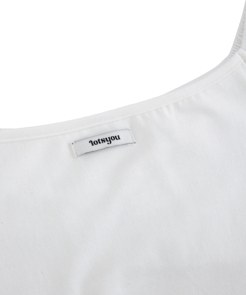 LOTSYOU(ロッツユー)の「Ella Shrring T-shirt White(Tシャツ/カットソー・レディース・その他・MEDIUM/SMALL)」の3枚目の写真