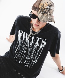 SHORT ROUND/UネックグラフィックT