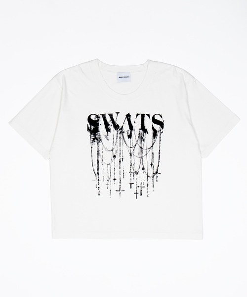 SHORT ROUND(ショートラウンド)の「SHORT ROUND/UネックグラフィックT(Tシャツ/カットソー・メンズ・ブラック系その他/ホワイト・LARGE/MEDIUM)」の20枚目の写真