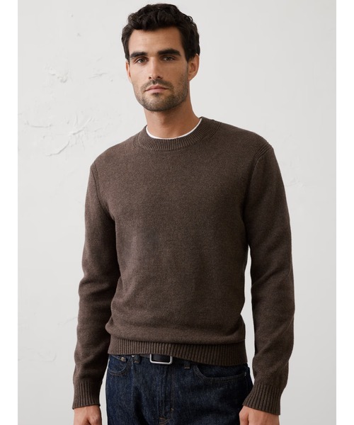 BANANA REPUBLIC FACTORY STORE(バナナリパブリック ファクトリーストア)の「BANANA REPUBLIC FACTORY STORE LOFTYクルーネックセーター(ニット/セーター・メンズ・アイボリー/ピンク系その他/ブラウン/グリーン・L/M/S/XL)」の3枚目の写真