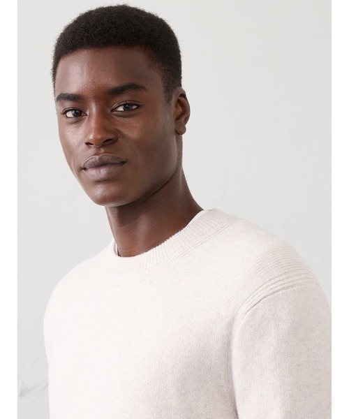 BANANA REPUBLIC FACTORY STORE(バナナリパブリック ファクトリーストア)の「BANANA REPUBLIC FACTORY STORE LOFTYクルーネックセーター(ニット/セーター・メンズ・アイボリー/ピンク系その他/ブラウン/グリーン・L/M/S/XL)」の2枚目の写真