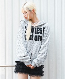 WEGO/【26年秋冬新作】グラフィックZIPパーカー