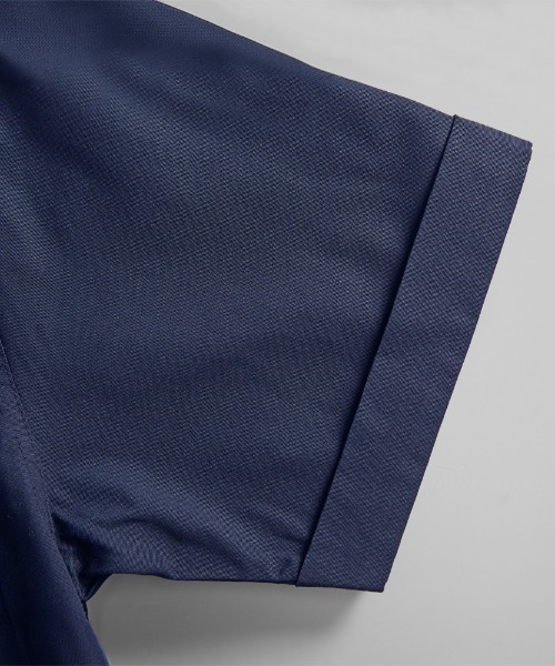 Ol' Basics(オールベーシックス)の「Ol' Basics(オール・ベーシックス) ワークシャツ レディース ユニセックス スパークプラグ 蛇 スネーク イラスト ロゴ バックプリント 半袖 カジュアルシャツ 半袖シャツ トップス ワーク ミリタリー アメカジ カジュアル(シャツ/ブラウス・レディース・ダークネイビー/ブラック・S)」の7枚目の写真