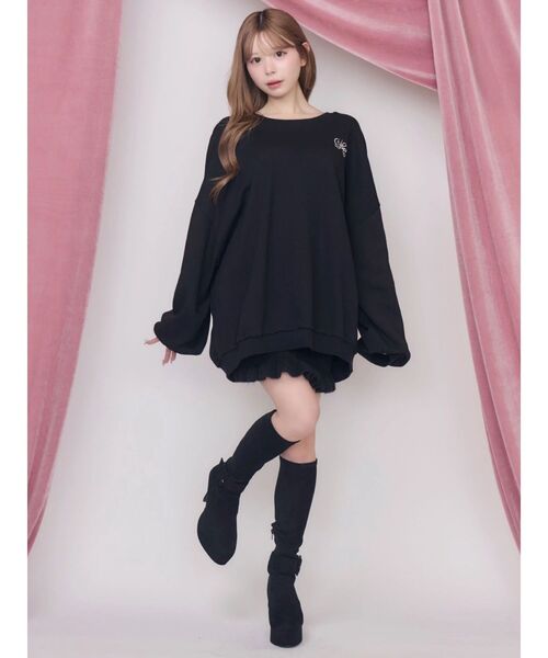 EATME(イートミー)の「グラフィックスウェットTOP(スウェット・レディース・ブラック/ピンク・FREE)」の7枚目の写真