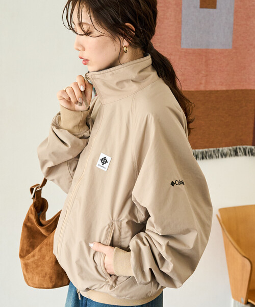 Columbia(コロンビア)の「限定展開 Columbia × FREAK'S STORE/コロンビア 別注W Imperial Park Jacket/ウィメンズ インペリアル パーク ジャケット(その他アウター・レディース・ベージュ/ブラック/チャコール・フリ-)」の3枚目の写真