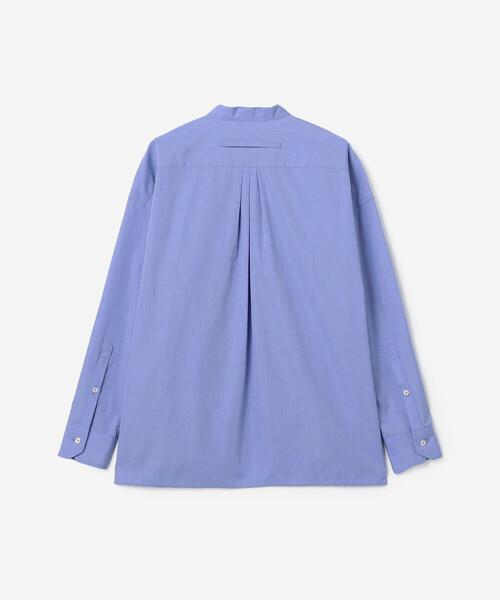 TICCA(ティッカ)の「TICCA | コットンポプリン ノーカラービブヨークシャツ WOMEN(シャツ/ブラウス・レディース・ブルー/ホワイト・F)」の7枚目の写真