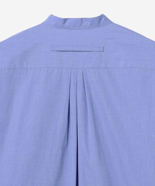 TICCA(ティッカ)の「TICCA | コットンポプリン ノーカラービブヨークシャツ WOMEN(シャツ/ブラウス・レディース・ブルー/ホワイト・F)」の9枚目の写真
