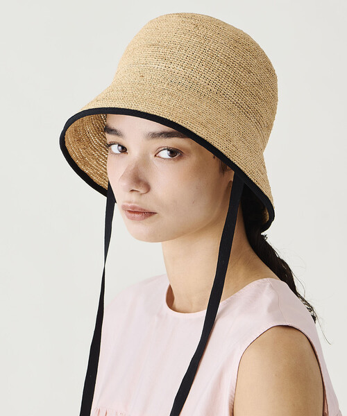Bshop(ビショップ)の「mature ha. |〈別注〉ラフィア ハット WOMEN(ハット・レディース・Nat・ONE)」の2枚目の写真