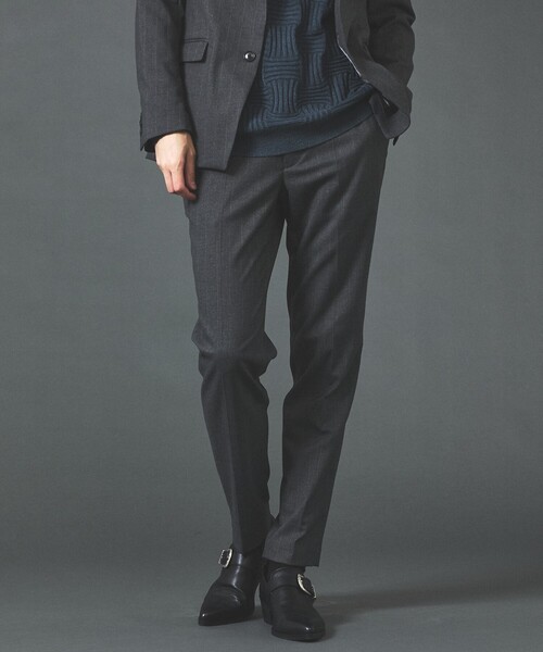 5351 POUR LES HOMMES(ゴーサンゴーイチプールオム)の「【セットアップ対応】ルレックス ストライプ テーパードスラックス(スラックス・メンズ・グレー/ブラック・44/46/48/50)」の1枚目の写真