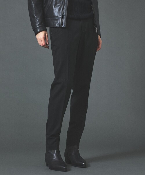 5351 POUR LES HOMMES(ゴーサンゴーイチプールオム)の「【セットアップ対応】ルレックス ストライプ テーパードスラックス(スラックス・メンズ・グレー/ブラック・44/46/48/50)」の2枚目の写真