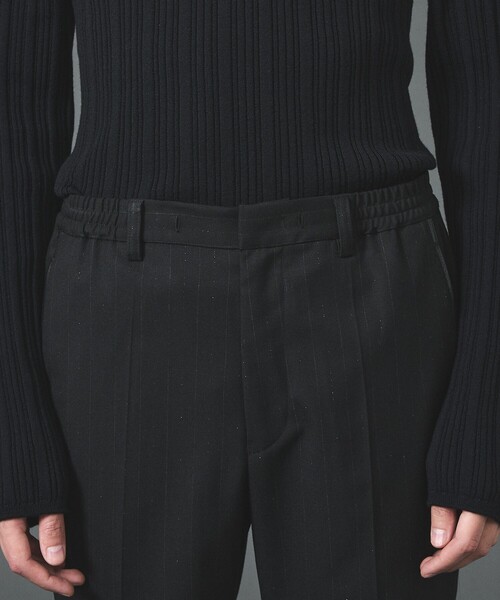 5351 POUR LES HOMMES(ゴーサンゴーイチプールオム)の「【セットアップ対応】ルレックス ストライプ テーパードスラックス(スラックス・メンズ・グレー/ブラック・44/46/48/50)」の7枚目の写真
