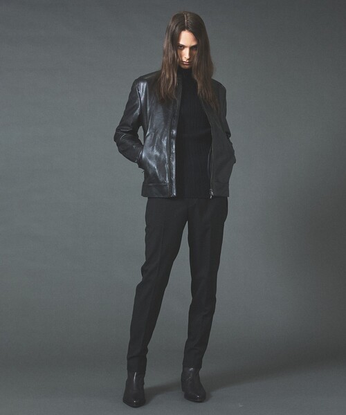 5351 POUR LES HOMMES(ゴーサンゴーイチプールオム)の「【セットアップ対応】ルレックス ストライプ テーパードスラックス(スラックス・メンズ・グレー/ブラック・44/46/48/50)」の15枚目の写真