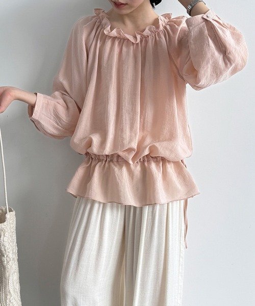 Girly Doll(ガーリードール)の「フリルギャザーオフショルブラウス(その他トップス・レディース・ホワイト/ピンク・M/L)」の22枚目の写真