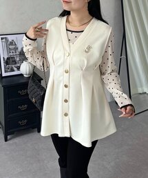 ウエストタックVネックジレ