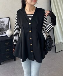 ウエストタックVネックジレ