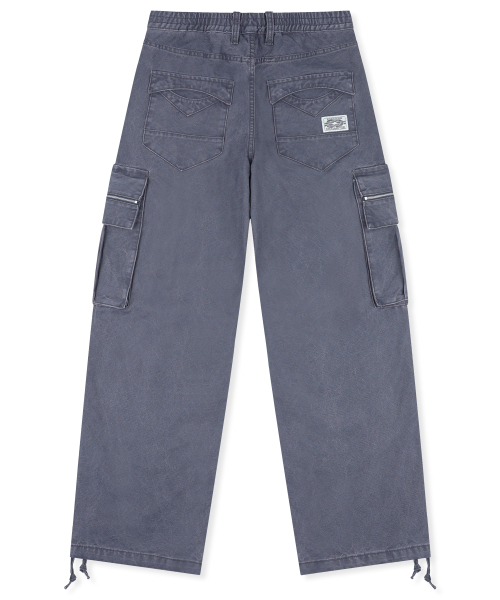 XTONZ(エクストーンズ)の「XP344 スタックルーズフィットウォッシングコットンカーゴパンツ (ネイビー)(その他パンツ・レディース・その他・LARGE/SMALL/MEDIUM)」の9枚目の写真