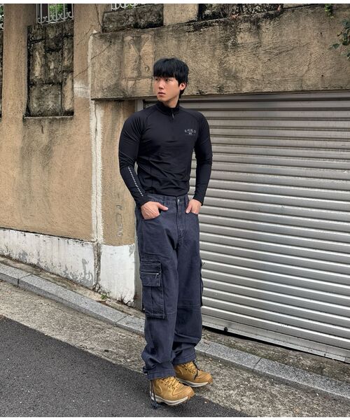 XTONZ(エクストーンズ)の「XP344 スタックルーズフィットウォッシングコットンカーゴパンツ (ネイビー)(その他パンツ・レディース・その他・LARGE/SMALL/MEDIUM)」の16枚目の写真