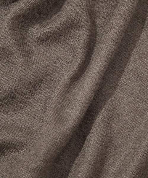 YLEVE(イレーヴ)の「【YLEVE/イレーヴ】SUPER KID MOHAIR HENRY NECK KNIT(ニット/セーター・メンズ・カーキ/ダークグレー・5/4)」の21枚目の写真