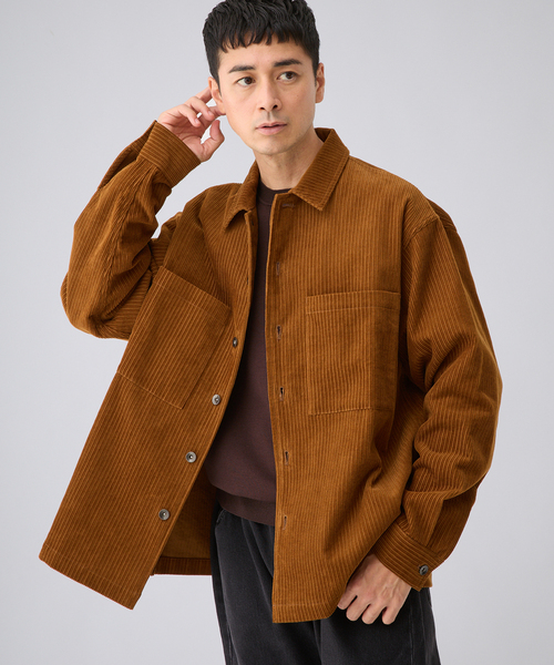 EDIFICE(エディフィス)の「ミックス ウェール コーデュロイシャツ(シャツ/ブラウス・メンズ・ブラック/ブラウン・MEDIUM/LARGE)」の15枚目の写真