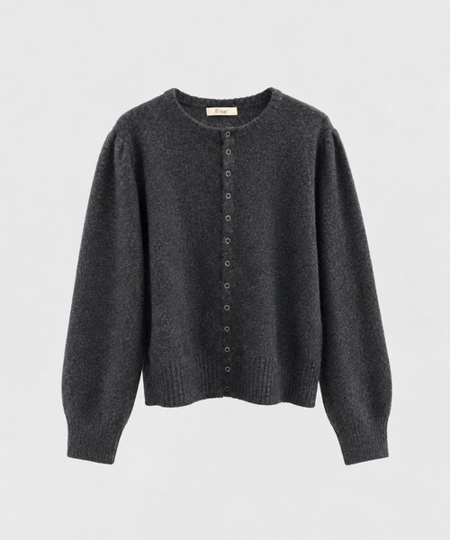 CANAL JEAN(キャナルジーン)の「El mar ウール混スナップボタンニットカーディガン(カーディガン/ボレロ・レディース・ネイビー/ブラウン/オフホワイト/チャコールグレー・ONE SIZE)」の6枚目の写真