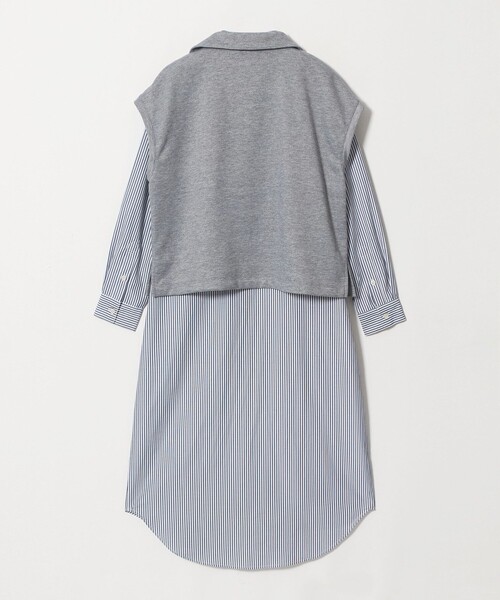A DAY IN THE LIFE UNITED ARROWS(アデイインザライフユナイテッドアローズ)の「スウェット スキッパーベスト+シャツワンピース ‐セットアイテム‐<A DAY IN THE LIFE>(ワンピース・レディース・ブラウン系/グレー系・FREE)」の16枚目の写真