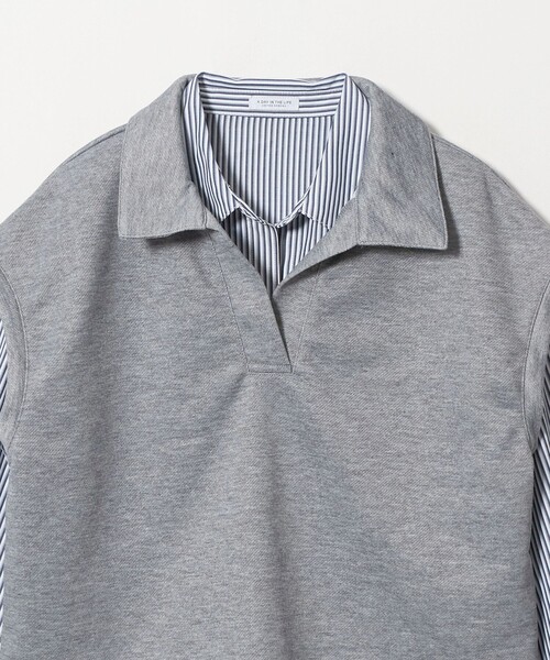 A DAY IN THE LIFE UNITED ARROWS(アデイインザライフユナイテッドアローズ)の「スウェット スキッパーベスト+シャツワンピース ‐セットアイテム‐<A DAY IN THE LIFE>(ワンピース・レディース・ブラウン系/グレー系・FREE)」の17枚目の写真
