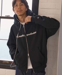 FFEIN（フェイン）の「お気に入り数2万人突破【FFEIN（フェイン）】センター3D刺繍立体フードZIPパーカー / パーカー 裏起毛 ヘビーウエイト ジップ フーディ ダブルジップ（パーカー）」