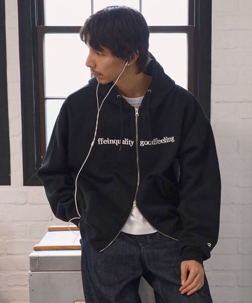 FFEIN(フェイン)の「お気に入り数2万人突破【FFEIN(フェイン)】センター3D刺繍立体フードZIPパーカー / パーカー 裏起毛 ヘビーウエイト ジップ フーディ ダブルジップ(パーカー・メンズ・グレー/ブラウン/ブラック/ネイビー/アッシュグレー/バーガンディー・SMALL/MEDIUM/LARGE)」の7枚目の写真