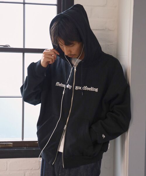 FFEIN(フェイン)の「お気に入り数2万人突破【FFEIN(フェイン)】センター3D刺繍立体フードZIPパーカー / パーカー 裏起毛 ヘビーウエイト ジップ フーディ ダブルジップ(パーカー・メンズ・グレー/ブラウン/ブラック/ネイビー/アッシュグレー/バーガンディー・SMALL/MEDIUM/LARGE)」の9枚目の写真