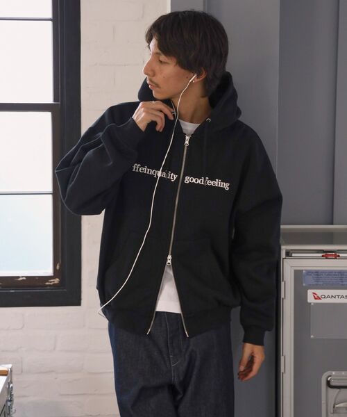 FFEIN(フェイン)の「お気に入り数2万人突破【FFEIN(フェイン)】センター3D刺繍立体フードZIPパーカー / パーカー 裏起毛 ヘビーウエイト ジップ フーディ ダブルジップ(パーカー・メンズ・グレー/ブラウン/ブラック/ネイビー/アッシュグレー/バーガンディー・SMALL/MEDIUM/LARGE)」の11枚目の写真