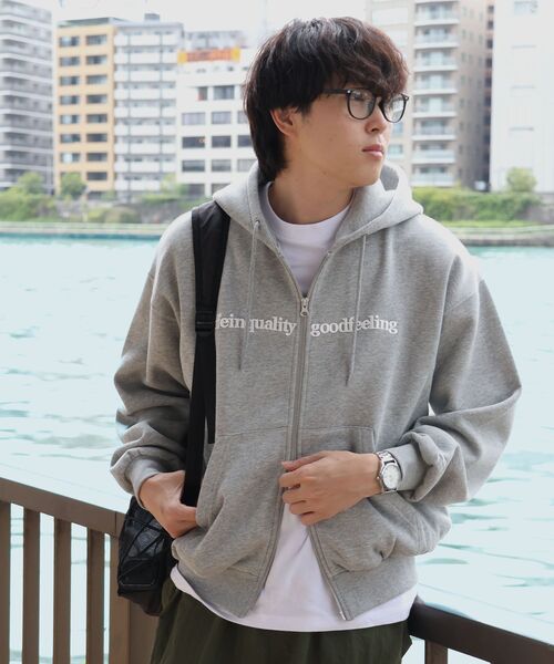 FFEIN(フェイン)の「お気に入り数2万人突破【FFEIN(フェイン)】センター3D刺繍立体フードZIPパーカー / パーカー 裏起毛 ヘビーウエイト ジップ フーディ ダブルジップ(パーカー・メンズ・グレー/ブラウン/ブラック/ネイビー/アッシュグレー/バーガンディー・SMALL/MEDIUM/LARGE)」の13枚目の写真