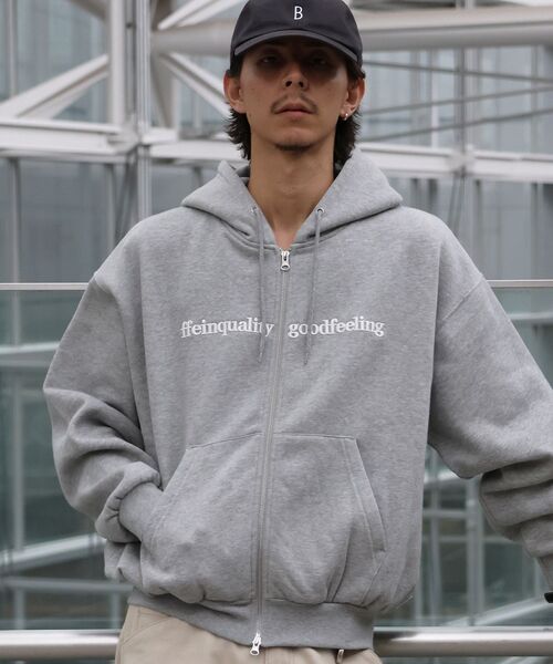 FFEIN(フェイン)の「お気に入り数2万人突破【FFEIN(フェイン)】センター3D刺繍立体フードZIPパーカー / パーカー 裏起毛 ヘビーウエイト ジップ フーディ ダブルジップ(パーカー・メンズ・グレー/ブラウン/ブラック/ネイビー/アッシュグレー/バーガンディー・SMALL/MEDIUM/LARGE)」の20枚目の写真
