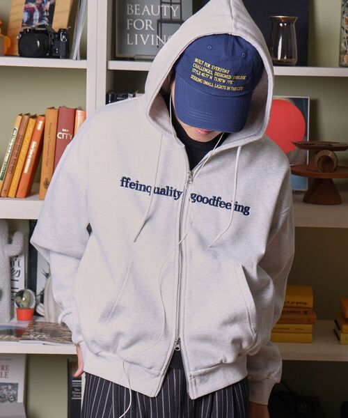 FFEIN(フェイン)の「お気に入り数2万人突破【FFEIN(フェイン)】センター3D刺繍立体フードZIPパーカー / パーカー 裏起毛 ヘビーウエイト ジップ フーディ ダブルジップ(パーカー・メンズ・グレー/ブラウン/ブラック/ネイビー/アッシュグレー/バーガンディー・SMALL/MEDIUM/LARGE)」の22枚目の写真