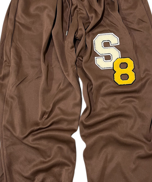 SK8ER ROCK(スケーターロック)の「S8 Block ワイドトラックパンツ(ブラウン)(スウェットパンツ・メンズ・その他・FREE)」の12枚目の写真