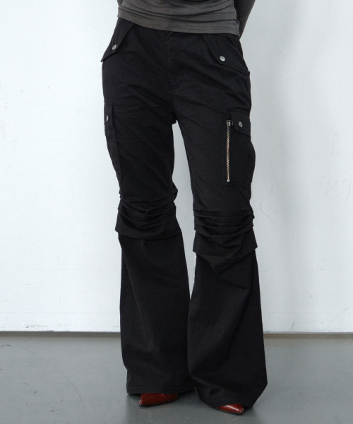Midnight Move(ミッドナイトムーブ)の「エスエイチ ブーツカットパンツ(ブラック)(その他パンツ・レディース・その他・SMALL/MEDIUM)」の1枚目の写真